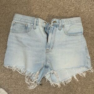 Madewell Relaxed distress denim shorts